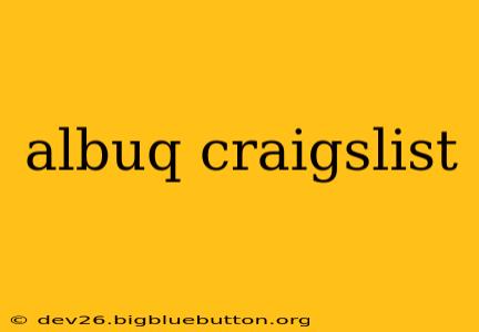 albuq craigslist