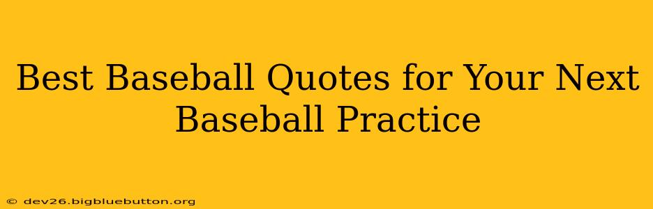 Best Baseball Quotes for Your Next Baseball Practice