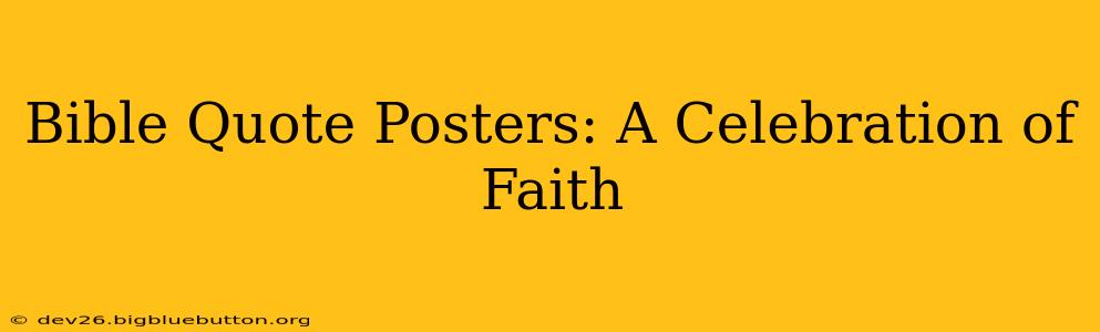 Bible Quote Posters: A Celebration of Faith