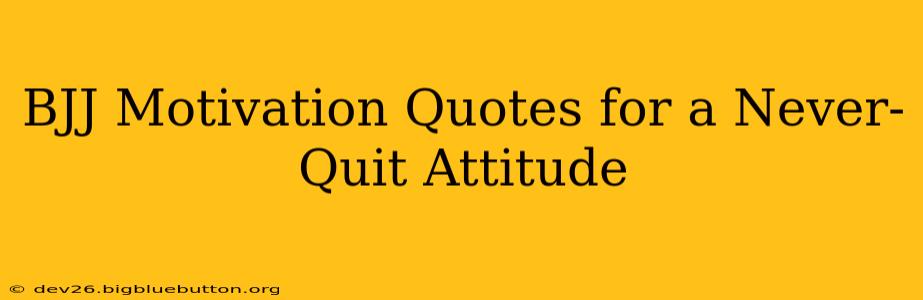 BJJ Motivation Quotes for a Never-Quit Attitude