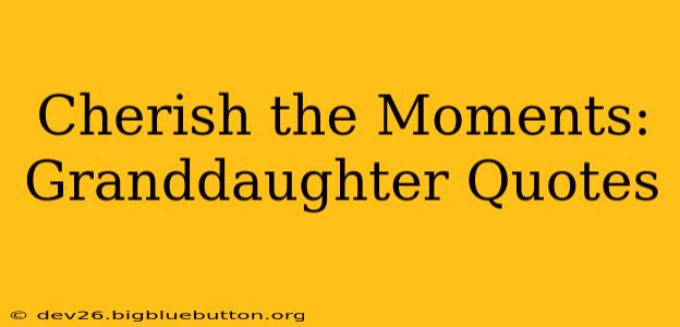 Cherish the Moments: Granddaughter Quotes