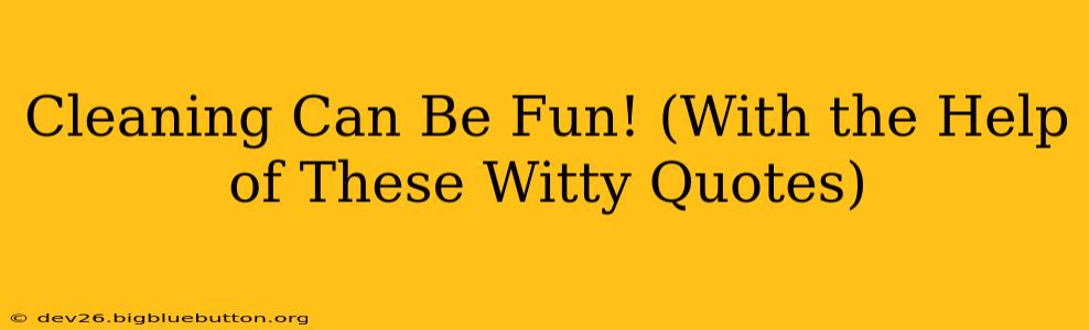 Cleaning Can Be Fun! (With the Help of These Witty Quotes)