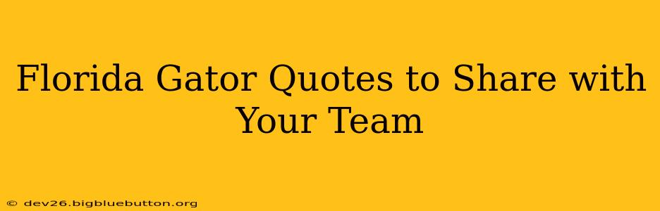Florida Gator Quotes to Share with Your Team