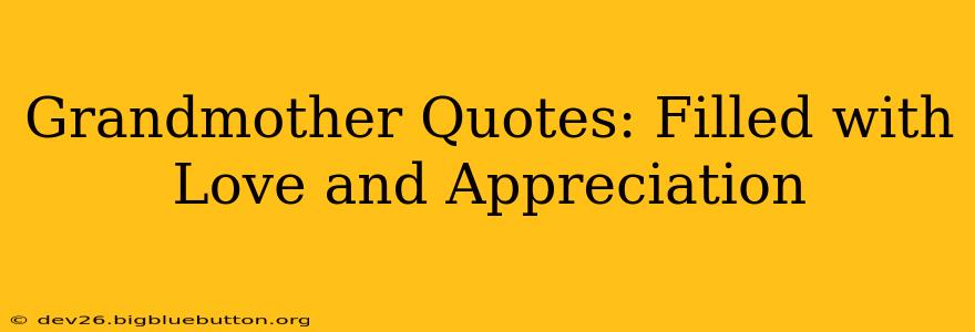 Grandmother Quotes: Filled with Love and Appreciation