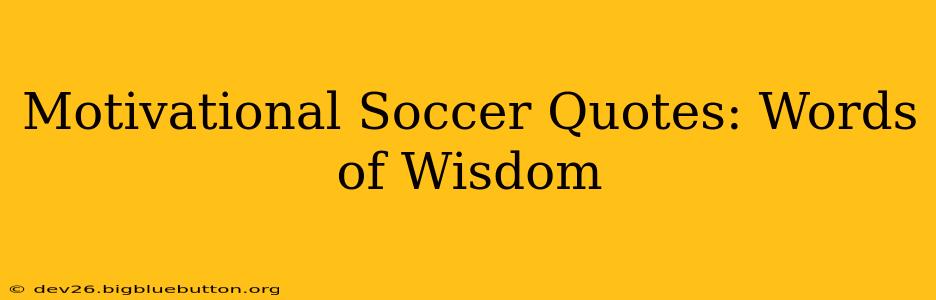 Motivational Soccer Quotes: Words of Wisdom