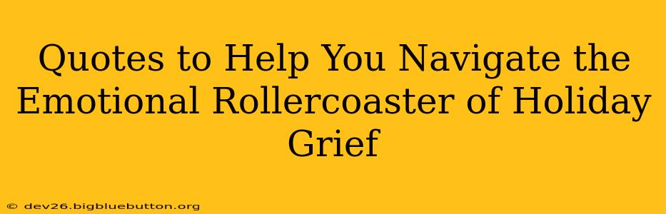 Quotes to Help You Navigate the Emotional Rollercoaster of Holiday Grief