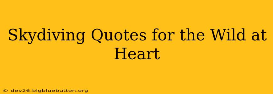 Skydiving Quotes for the Wild at Heart
