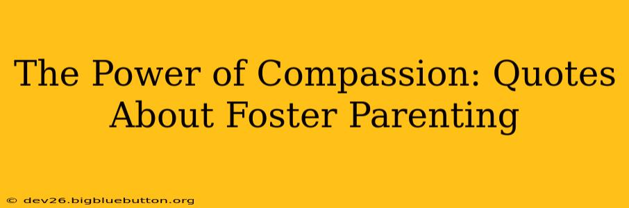 The Power of Compassion: Quotes About Foster Parenting