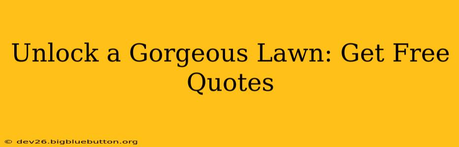 Unlock a Gorgeous Lawn: Get Free Quotes