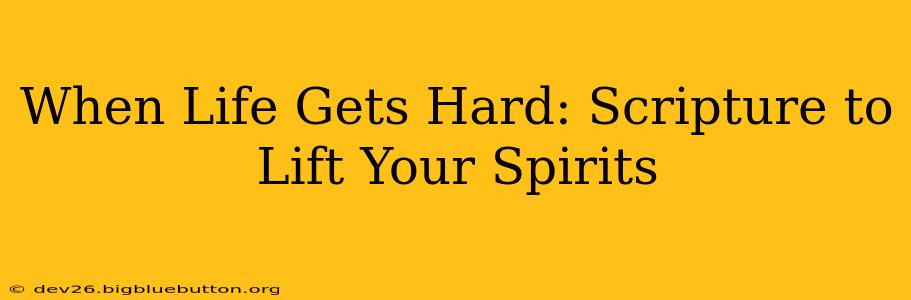 When Life Gets Hard: Scripture to Lift Your Spirits