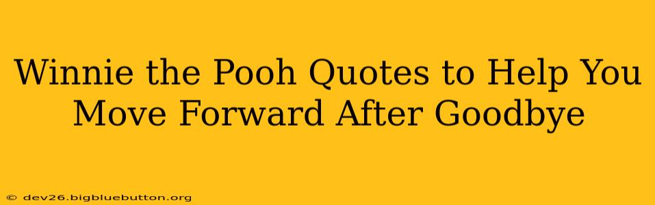 Winnie the Pooh Quotes to Help You Move Forward After Goodbye